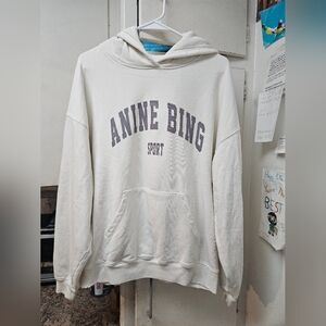 Anine Bing Sport cream off-white Harvey hoodie XS extra-small